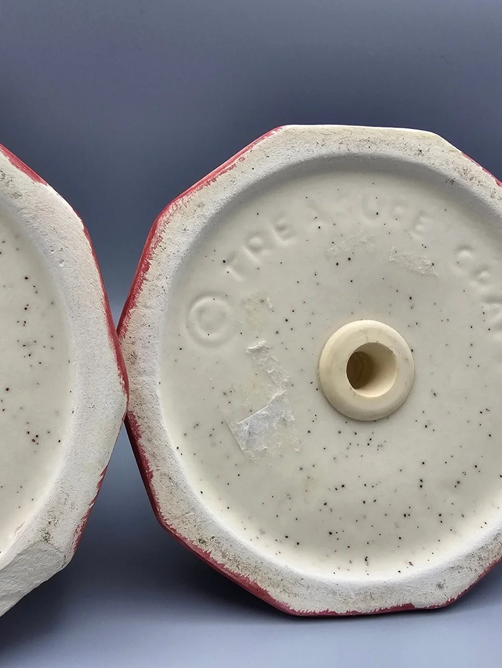 Pair of Vintage Hand-Painted Ceramic Teepee Salt and Pepper Shakers